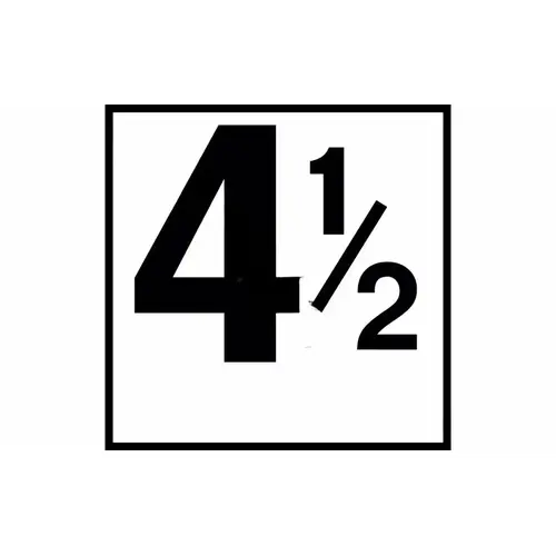 6x6 Top 4.5 Numbr Smooth Bw Depth Marker