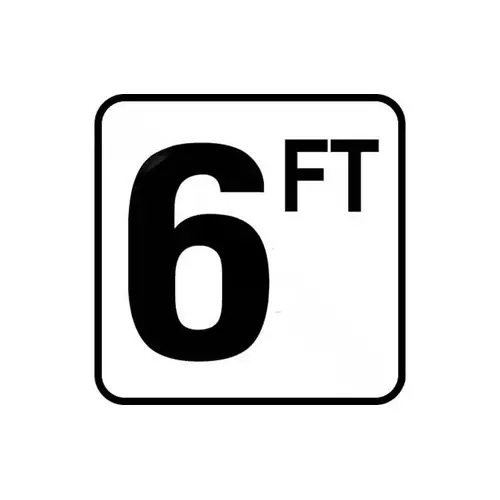 6x6 6ft Non-skid Bw Vinyl Stick-on Depth Marker 6x6 6ft Non-skid Bw Vinyl Stick-on Depth Marker