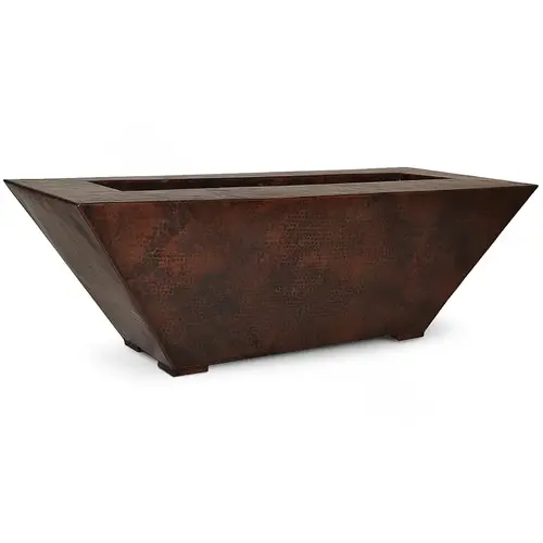 60" Oil Rubbed Copper Premium Corinthian Linear Fire Pit