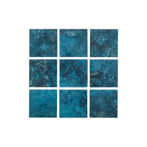 Crzkeycoo Mos2  2x2 Key West Cool Waves Mosaic