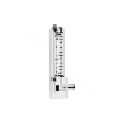 1.5" Pvc 20-100gpm Vertical Down Flow Flowmeter Clear