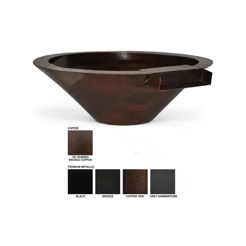 31" Gray Hammered Essex Metallic Fire & Water Bowl 31" Gray Hammered Essex Metallic Fire & Water Bowl
