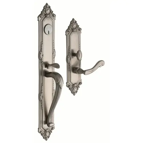 Kensington Left Hand Full Dummy Mortise Lock Trim Blank Plates Lifetime Satin Nickel Finish Kensington Left Hand Full Dummy Mortise Lock Trim Blank Plates Lifetime Satin Nickel Finish