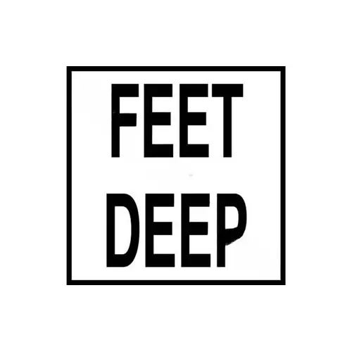 6" X 6" Feet Deep Mg Skid-resistant Ceramic Tile Deck Depth Marker