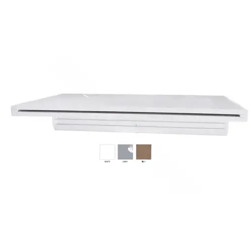 18In Pool Waterfall 6In Lip) White Back Feed