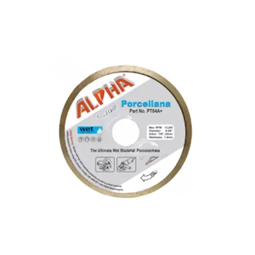 4-3/8" Prem Continuous Rim Porcellana Tile Saw Blade
