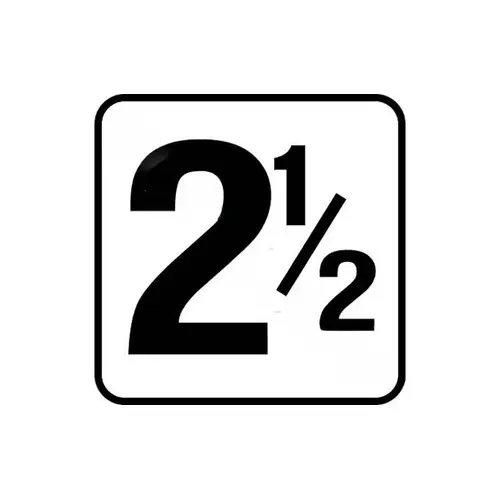 6x6 2-1/2 Non-skid Bw Vinyl Stick-on Depth Marker 6x6 2-1/2 Non-skid Bw Vinyl Stick-on Depth Marker