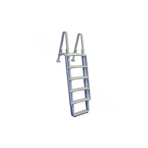 48"-54" Ag Pool Ground To Curve Step Entry Ladder Beige 48"-54" Ag Pool Ground To Curve Step Entry Ladder Beige