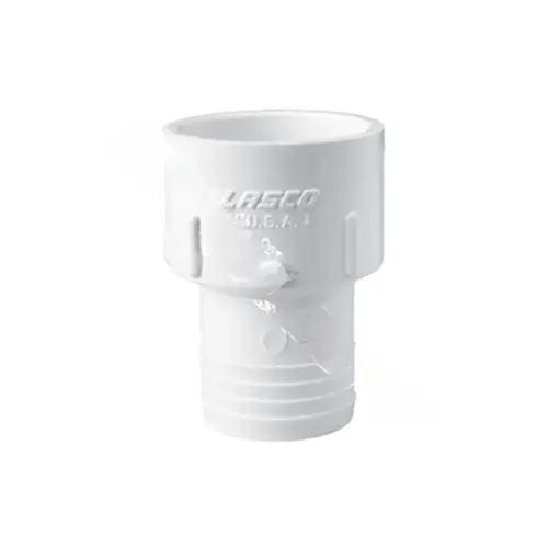 PVC SCH 40 SLIP X INSERT ADAPTER 1 IN White