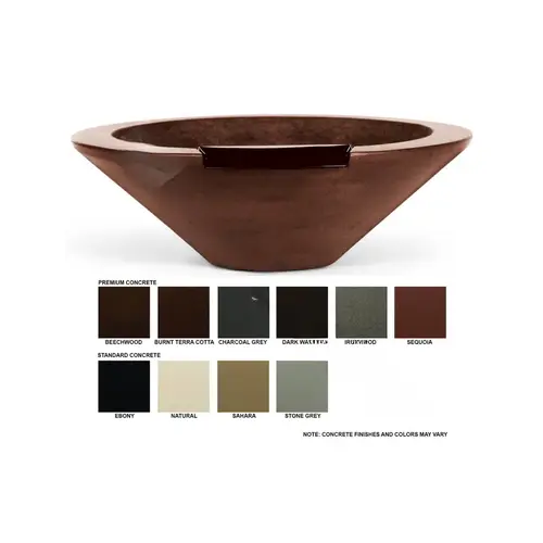 31" Sequoia Essex Concrete Fire & Water Bowl