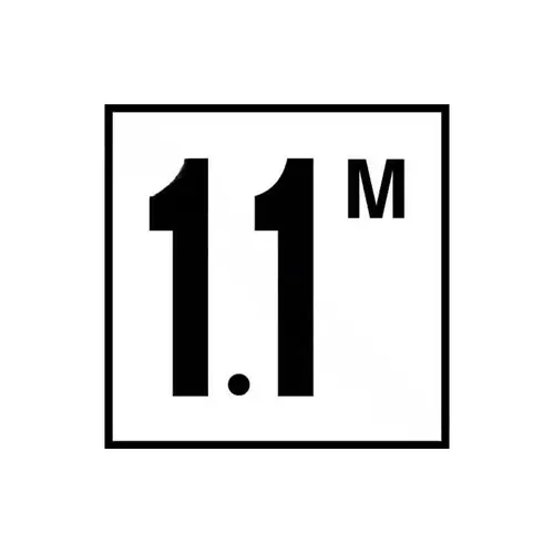 6x6 4" 1.1m Smooth Bw Depth Marker 6x6 4" 1.1m Smooth Bw Depth Marker