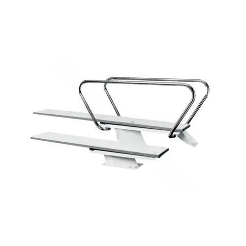 White 1 Meter Steel Stand For 12' Diving Board White 1 Meter Steel Stand For 12' Diving Board