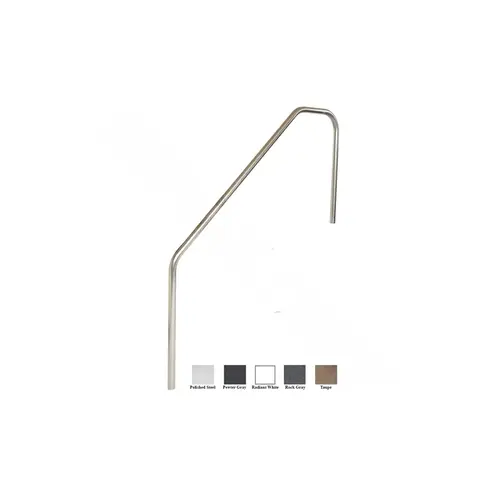 6.5' Ss 3-bend Deck-to-stair Handrail 6.5' Ss 3-bend Deck-to-stair Handrail