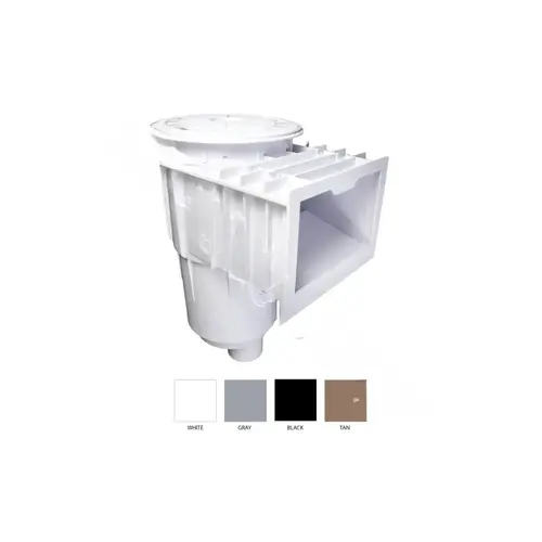 Fglass Skim (reg Mouth) Wht; Solid Frnt White Fglass Skim (reg Mouth) Wht; Solid Frnt White