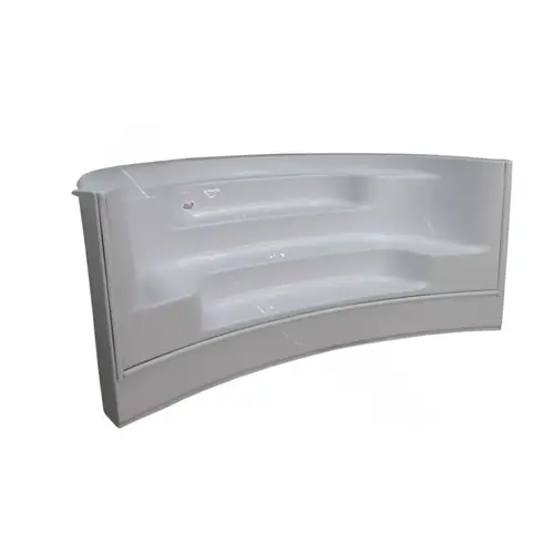 8' X 9' White Radius Roman Back Cantilever Step 8' X 9' White Radius Roman Back Cantilever Step