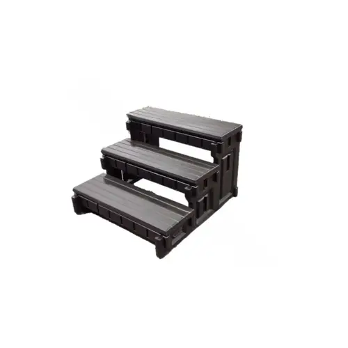 36" 3-tread Ultra Spa Step All Black Only
