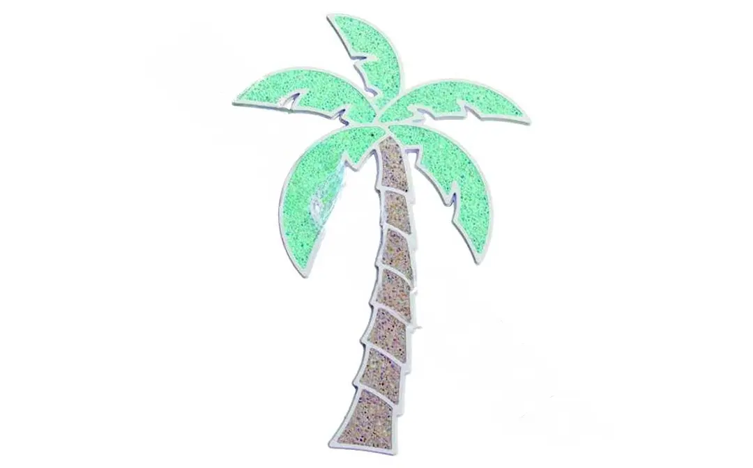 AQUASTAR POOL PRODUCTS INC Swimdesigns Fillable Friends Pre-filled Frame Palm Tree Medium White F2027-01
