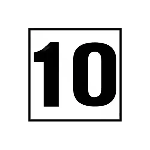 6" X 6" 10 No Skid-resistant Ceramic Tile Deck Depth Marker 6" X 6" 10 No Skid-resistant Ceramic Tile Deck Depth Marker