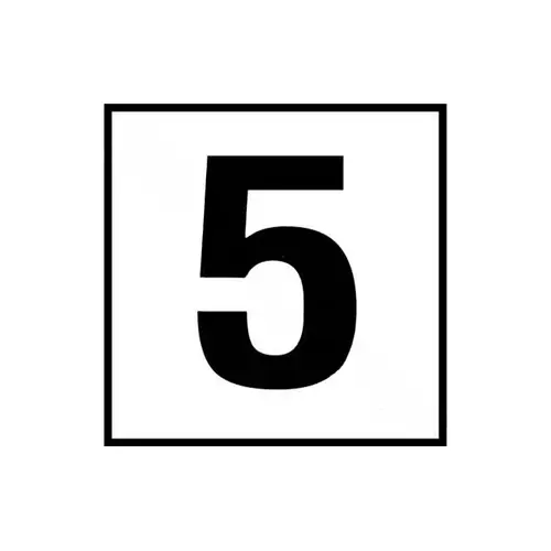 6" X 6" 5 No Smooth Ceramic Tile Waterline Depth Marker 6" X 6" 5 No Smooth Ceramic Tile Waterline Depth Marker