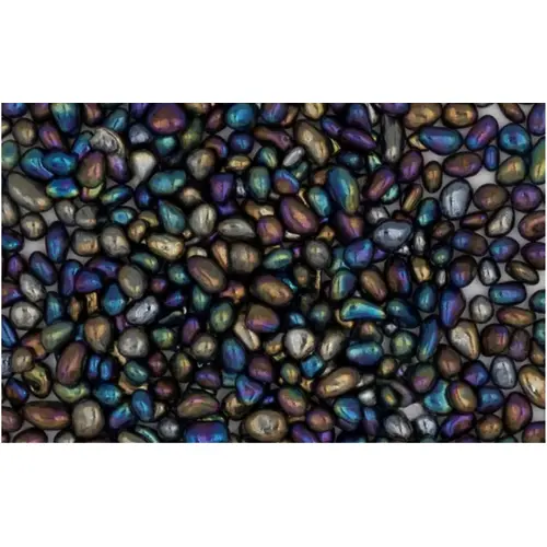 50 Lb 2 - 4 Mm Iridescent Jelly Bean Glass Beads Black 50 Lb 2 - 4 Mm Iridescent Jelly Bean Glass Beads Black