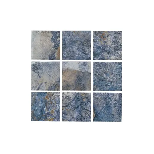 2" X 2" Gemstone Tile Blue 2" X 2" Gemstone Tile Blue