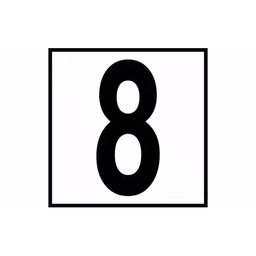 6" X 6" 8 No Skid Resistant Ceramic Tile Deck Depth Marker 6" X 6" 8 No Skid Resistant Ceramic Tile Deck Depth Marker