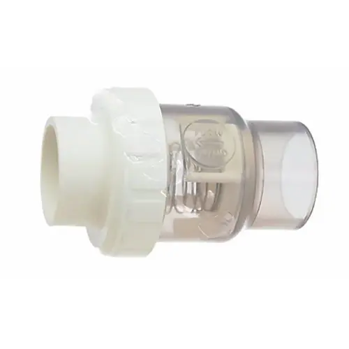 .25# Spring 2" Sxs Union Check Valve Clr Clear .25# Spring 2" Sxs Union Check Valve Clr Clear