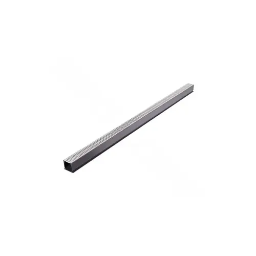 3-1/8" X 6' Gray Mini Channel Drain 3-1/8" X 6' Gray Mini Channel Drain