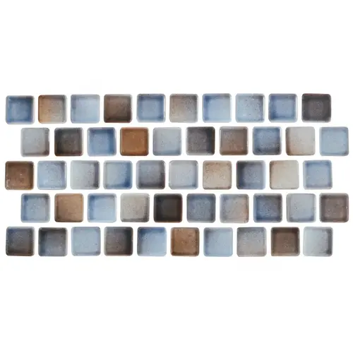 1" X 1" Mix Mosaic Tile Sandy Beach Blend 1" X 1" Mix Mosaic Tile Sandy Beach Blend