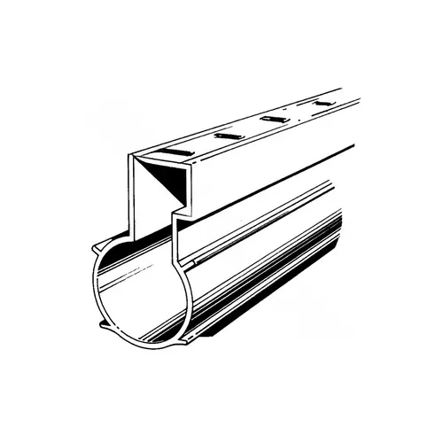 8' Gray Pvc Drain-a-way System Ii Deck Drain