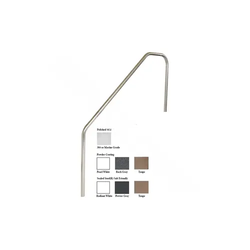 6' Marine Grade 3 Bend Deck To Stair Handrail