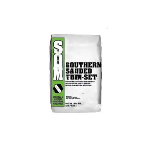 50 Lb Gray 737 Southern Sanded Dry-set Thin-set Mortar 50 Lb Gray 737 Southern Sanded Dry-set Thin-set Mortar