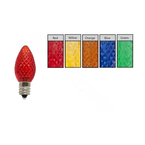 25 Pack, Multicolored, C7 Led Smd Retrofit Bulb 25 Pack, Multicolored, C7 Led Smd Retrofit Bulb