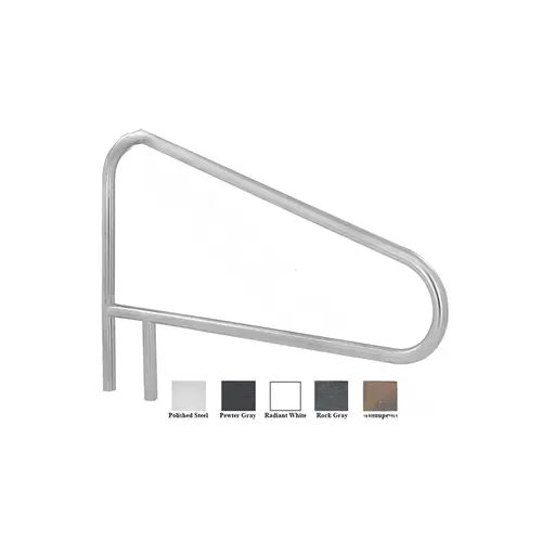 54" Stainless Steel 3 Bend Deck Mount Stair Rail 54" Stainless Steel 3 Bend Deck Mount Stair Rail