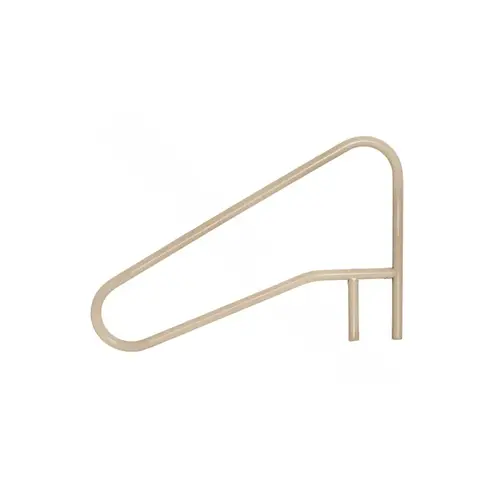 54" X 32" Beige 3-bend Cross-braced Return-to-deck Slope In Water Handrail 54" X 32" Beige 3-bend Cross-braced Return-to-deck Slope In Water Handrail