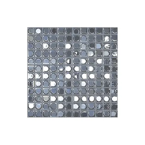 1" X 1" Aura Silver Iridescent Pool Tile 1" X 1" Aura Silver Iridescent Pool Tile
