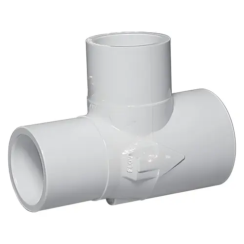 Gunite Venturi Tee #7 1" S X 1" Spigot 3/4" S White Gunite Venturi Tee #7 1" S X 1" Spigot 3/4" S White