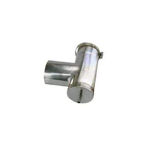 Z-vent Stainless Steel Single Wall Vertical Condensation Drain Tee 4"