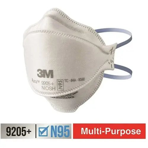 Aura N95 Particulate Respirator Mask, N95 - pack of 80 White Aura N95 Particulate Respirator Mask, N95 - pack of 80 White