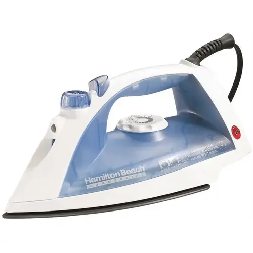 NON-STICK HOSPITALITY CLOTHES IRON, WHITE, 15-MINUTE AUTO SHUT-OFF, 120 VOLTS, 1,200 WATTS Color/Finish Family NON-STICK HOSPITALITY CLOTHES IRON, WHITE, 15-MINUTE AUTO SHUT-OFF, 120 VOLTS, 1,200 WATTS Color/Finish Family