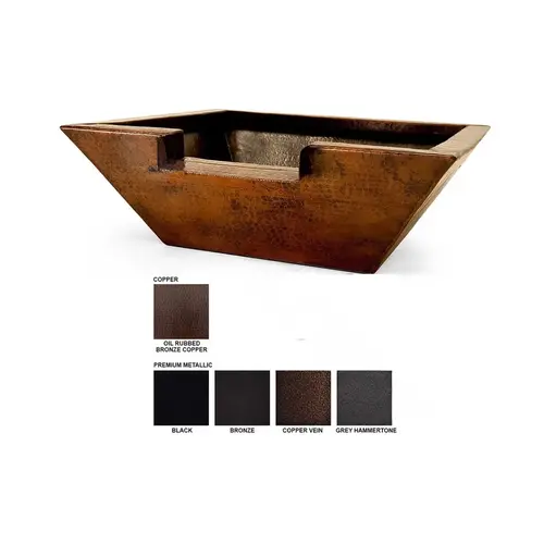 29" Copper Vein Corinthian Metal Water Plantier