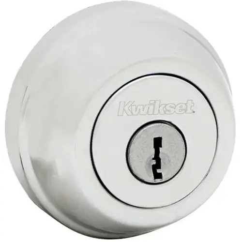 Double Cylinder Deadbolt with RCAL Latch and RCS Strike Bright Chrome Finish Double Cylinder Deadbolt with RCAL Latch and RCS Strike Bright Chrome Finish