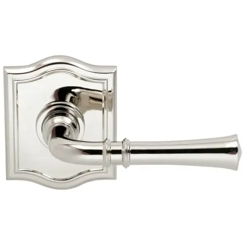 785 Lever with Arched Rose Privacy Lever with 2-3/8" Backset, Full Lip Strike Bright Nickel Finish 785 Lever with Arched Rose Privacy Lever with 2-3/8" Backset, Full Lip Strike Bright Nickel Finish