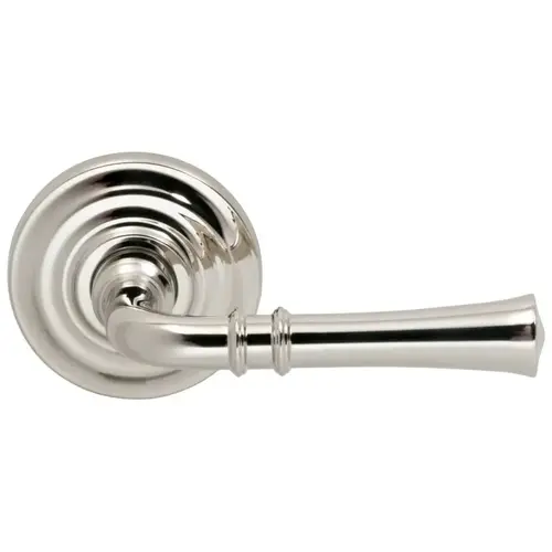 785 Lever with Traditional Rose Dummy Pair Lever Bright Nickel Finish 785 Lever with Traditional Rose Dummy Pair Lever Bright Nickel Finish