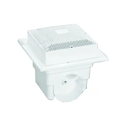 2/pk 12"x12" Domed White Sump & Grate 2/pk 12"x12" Domed White Sump & Grate