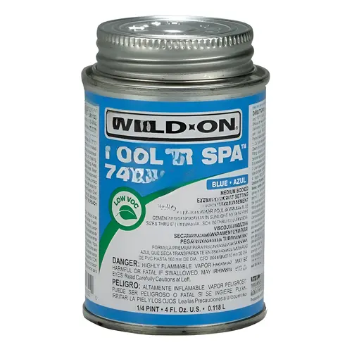 4oz 747 Blue Pool 'r Spa Mb Pvc Cement 4oz 747 Blue Pool 'r Spa Mb Pvc Cement