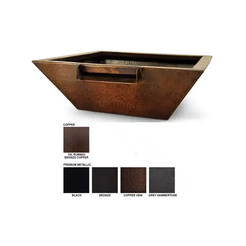 29" Gray Hammered Corinthian Metallic Fire & Water Bowl