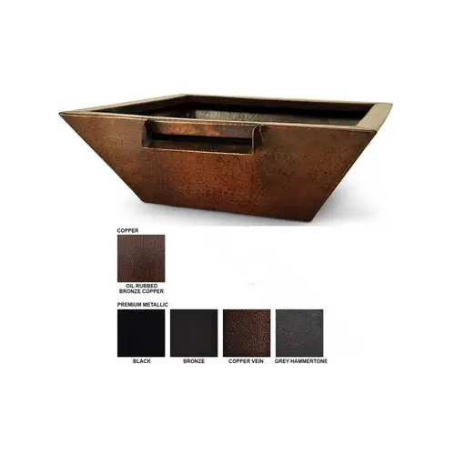 29" Black Corinthian Metallic Fire & Water Bowl