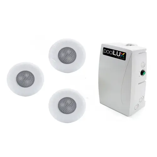 100w Poollux Power And 3 Kelo Rgb Led Lights With 80' Cord