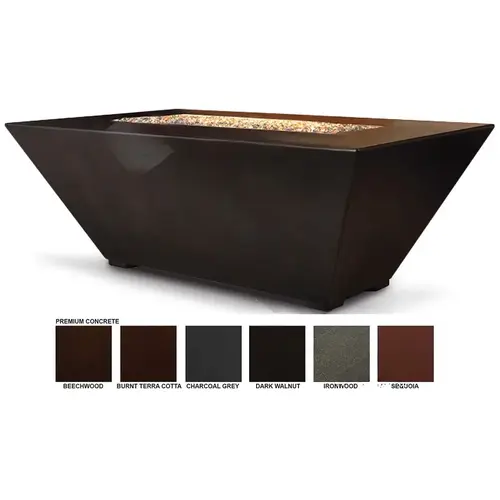 60" Charcoal Gray Corinthian Linear Fire Pit 60" Charcoal Gray Corinthian Linear Fire Pit